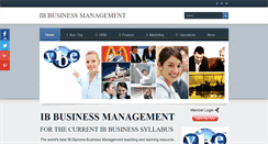 Desktop Screenshot of businessmanagementib.com
