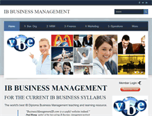 Tablet Screenshot of businessmanagementib.com